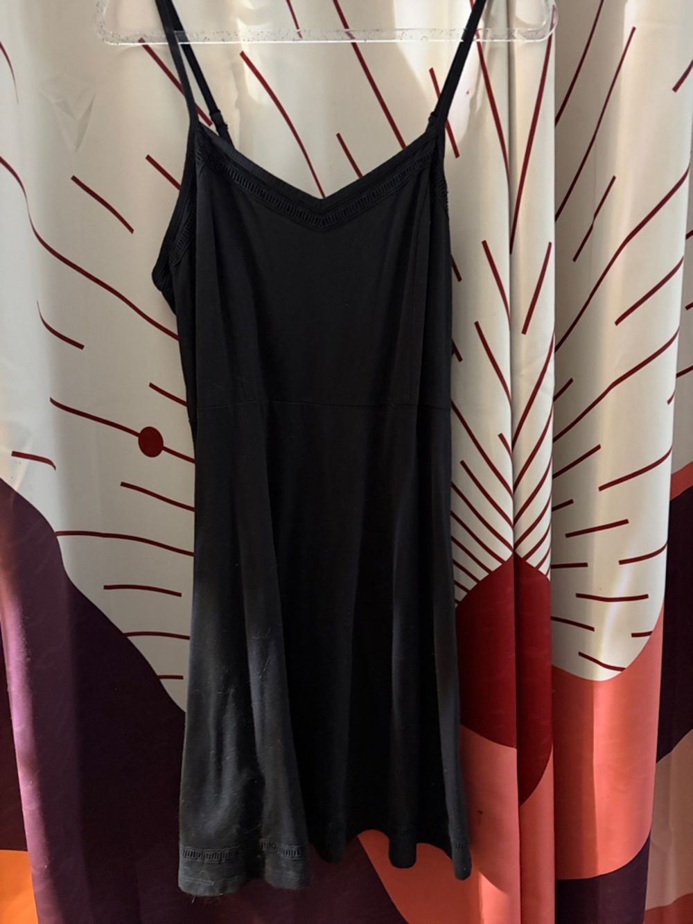Faded Glory Black Spaghetti Strap Mini Slip Dress